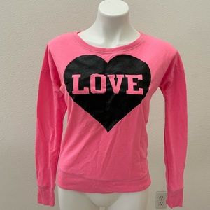 Love crew neck sweater